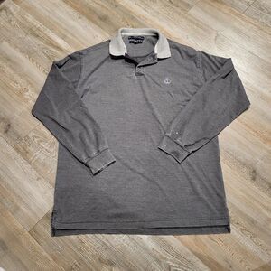 Vintage Regatta Long Sleeve Polo Shirt Men's Size Large